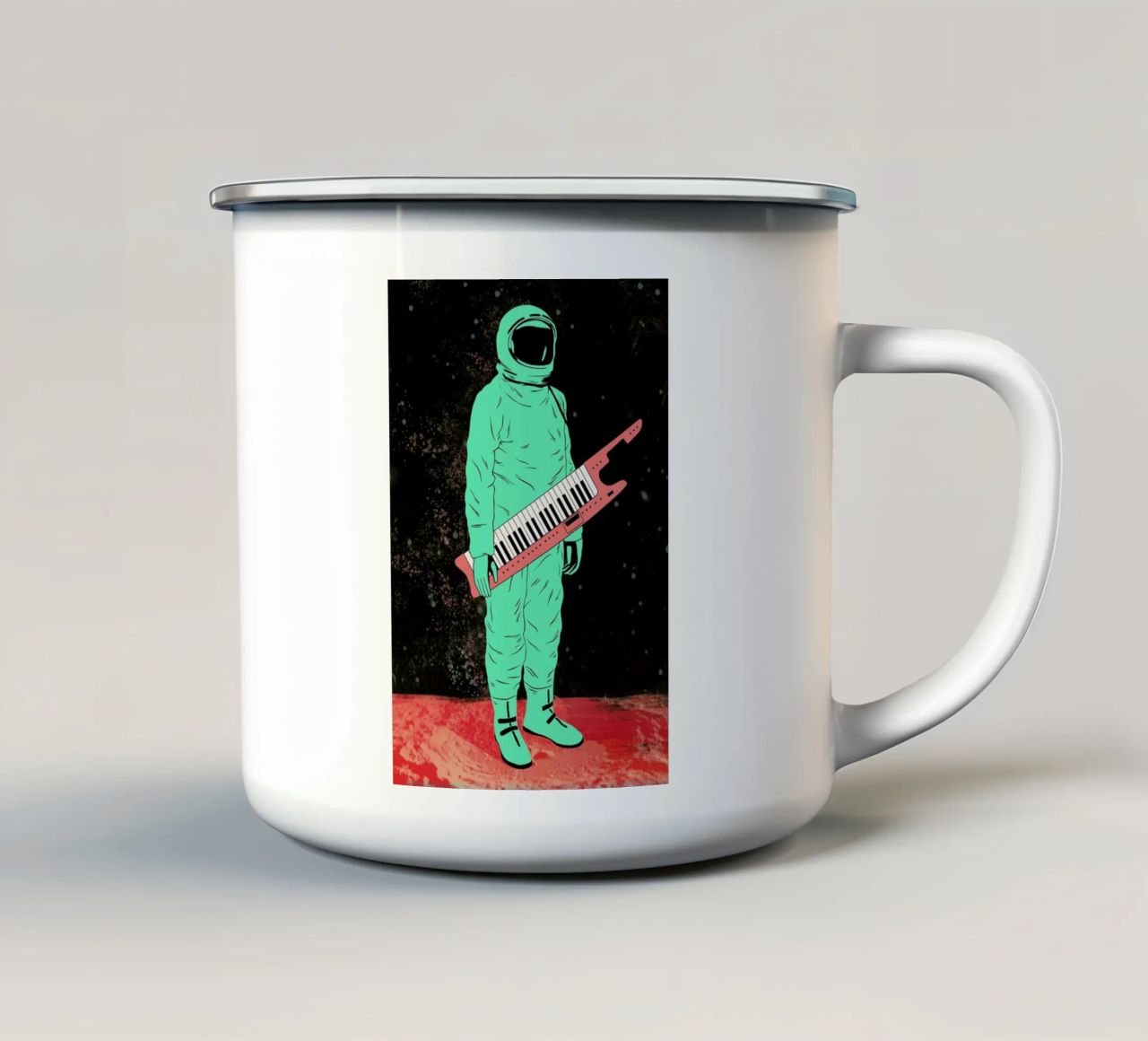 Space Jam tazza in smalto da Chase Kunz
