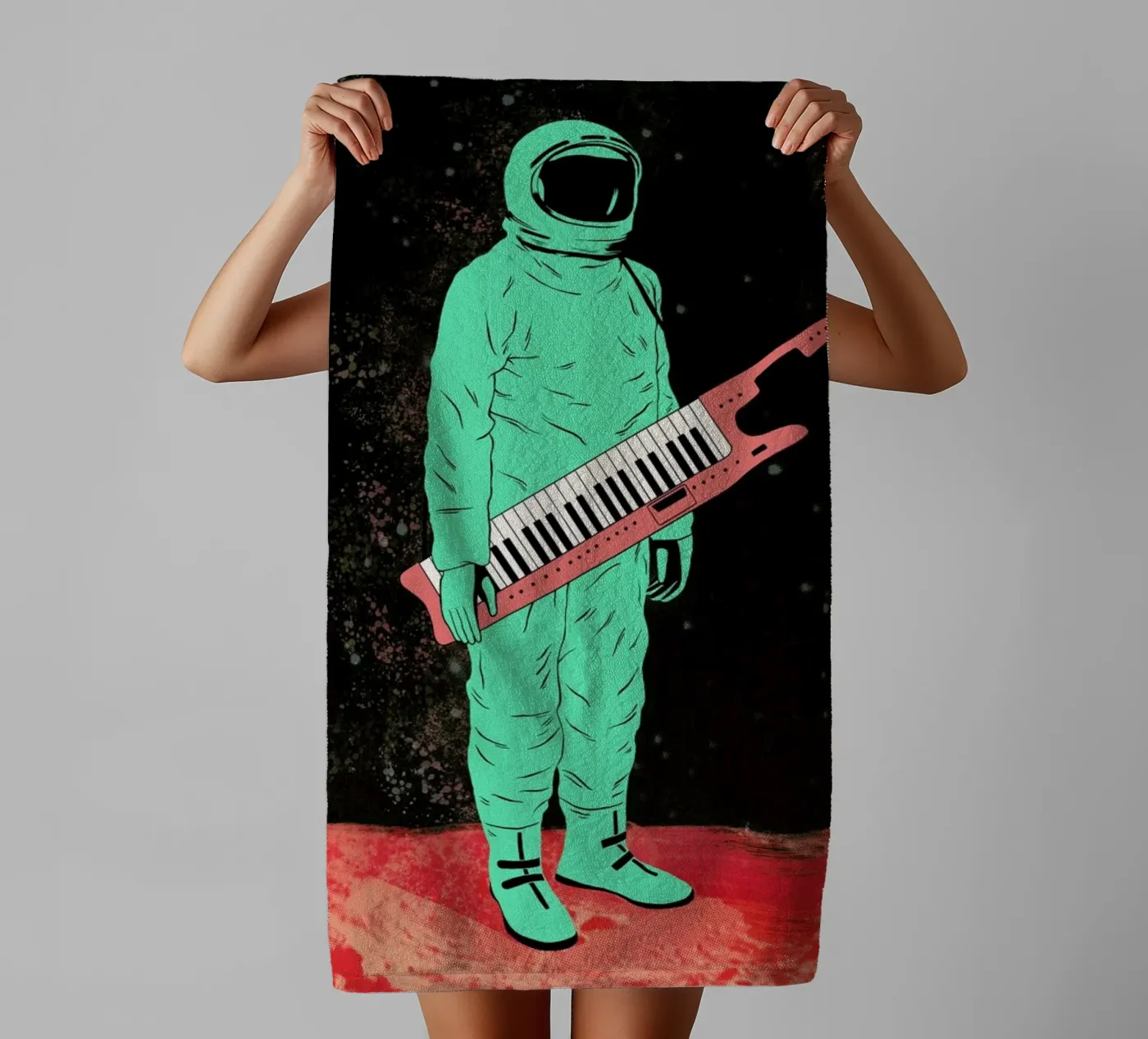 Space Jam towel by Chase Kunz