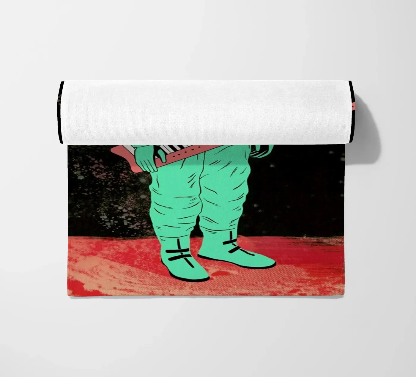 Space Jam beach towel by Chase Kunz