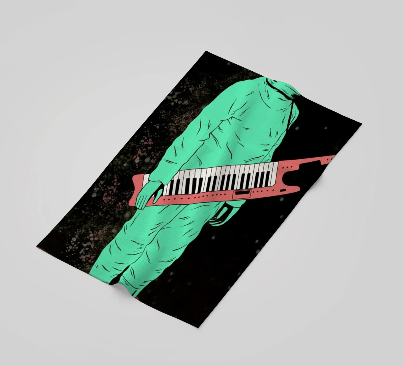 Space Jam beach towel by Chase Kunz
