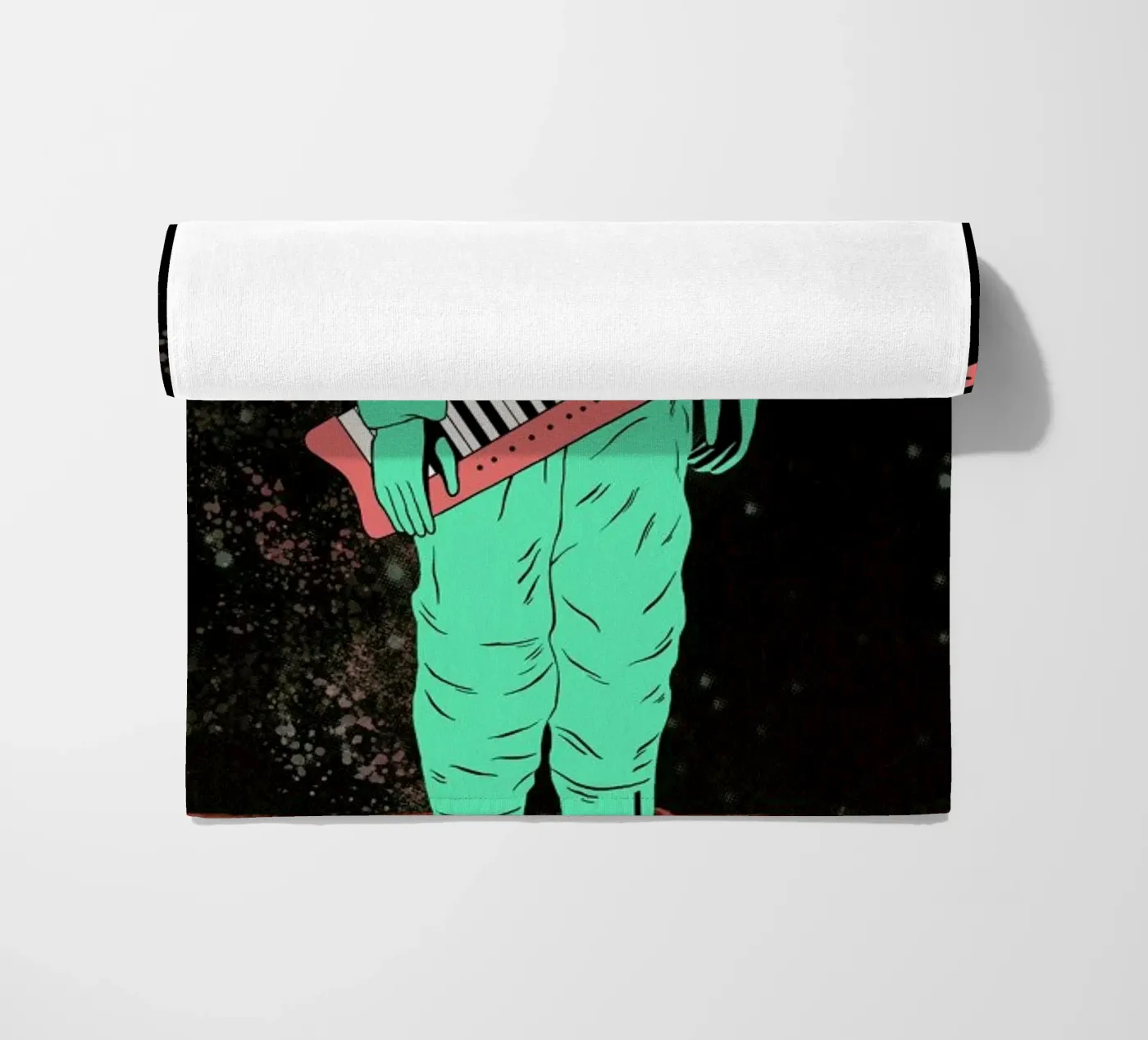 Space Jam beach towel by Chase Kunz