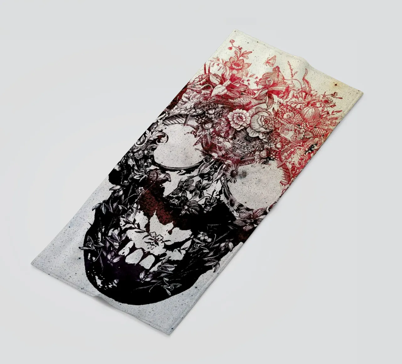 Floral skull telo mare da Ali Gulec