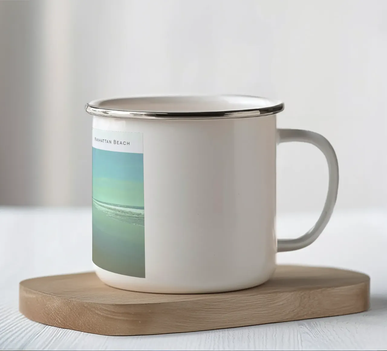 Manhattan Beach Pantone 629 tazza in smalto da In Full Color