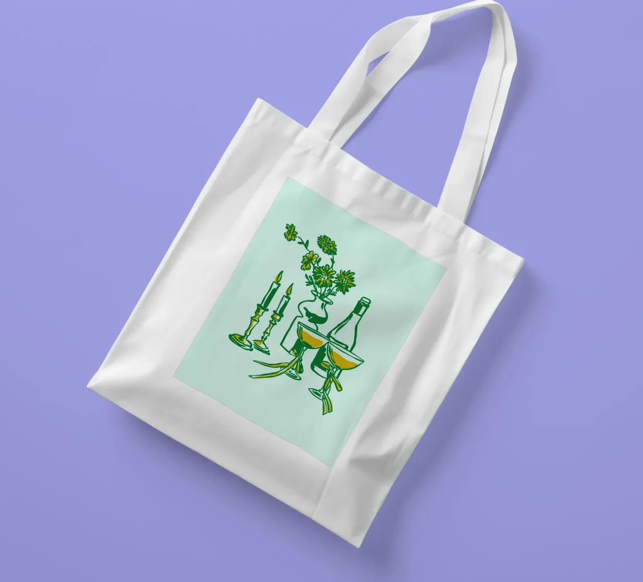 Boho Food 19 Candles tote bag by Boho Print Collection