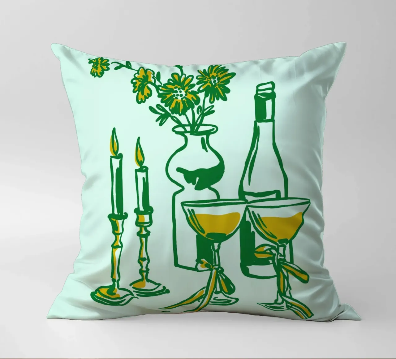 Boho Food 19 Candles cuscino da Boho Print Collection