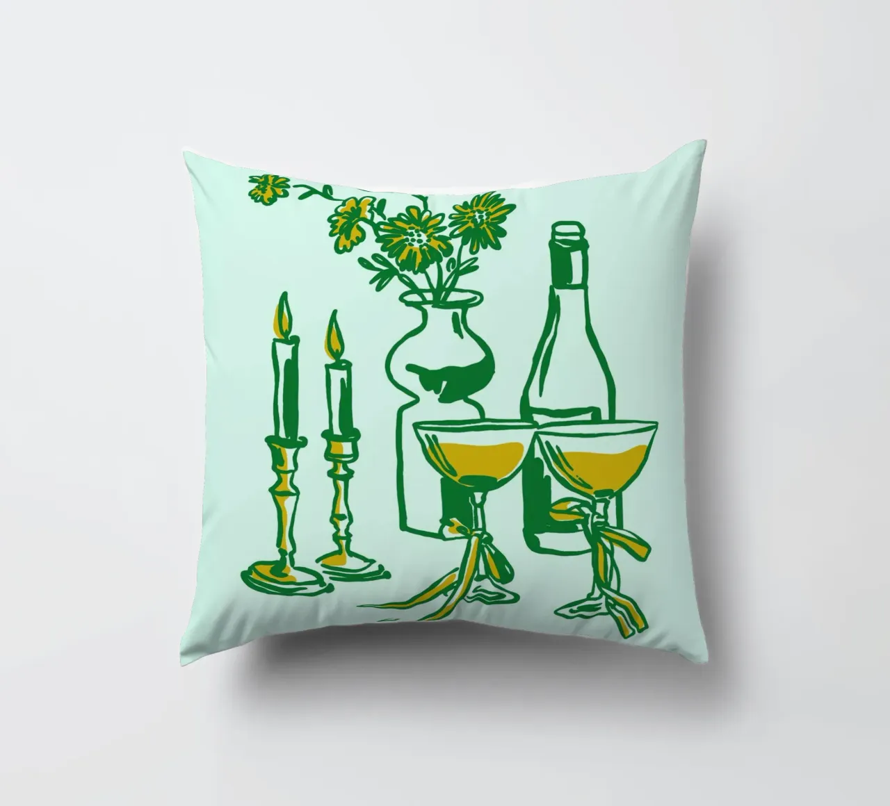 Boho Food 19 Candles cuscino da Boho Print Collection
