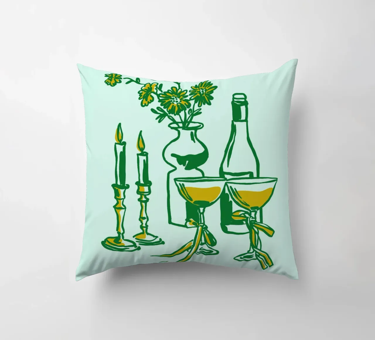 Boho Food 19 Candles cuscino da Boho Print Collection