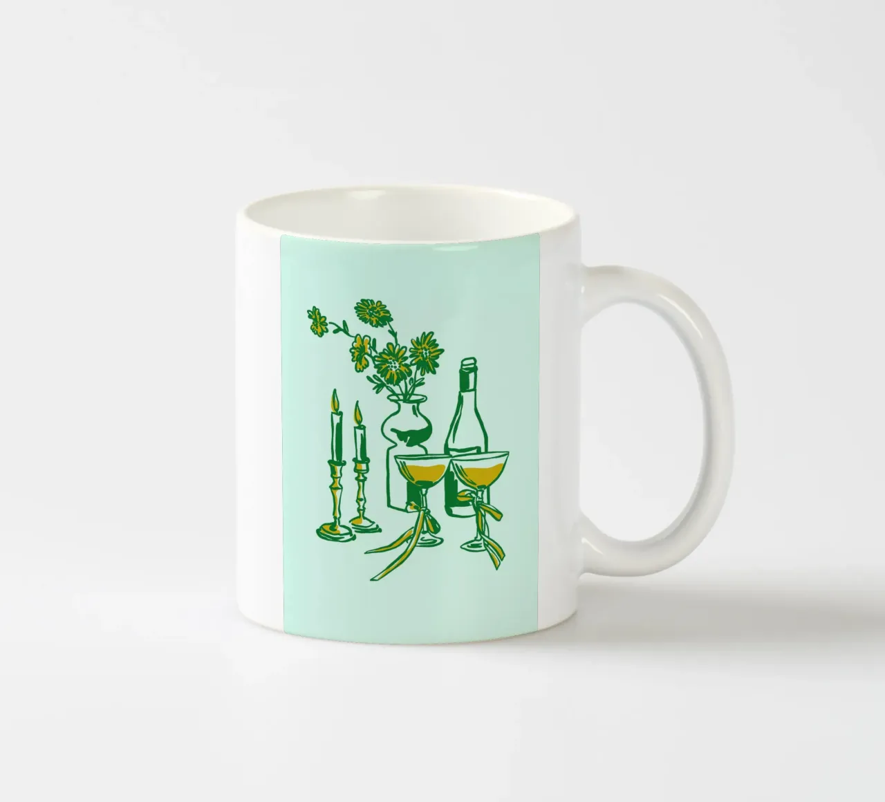 Boho Food 19 Candles tazza in ceramica da Boho Print Collection