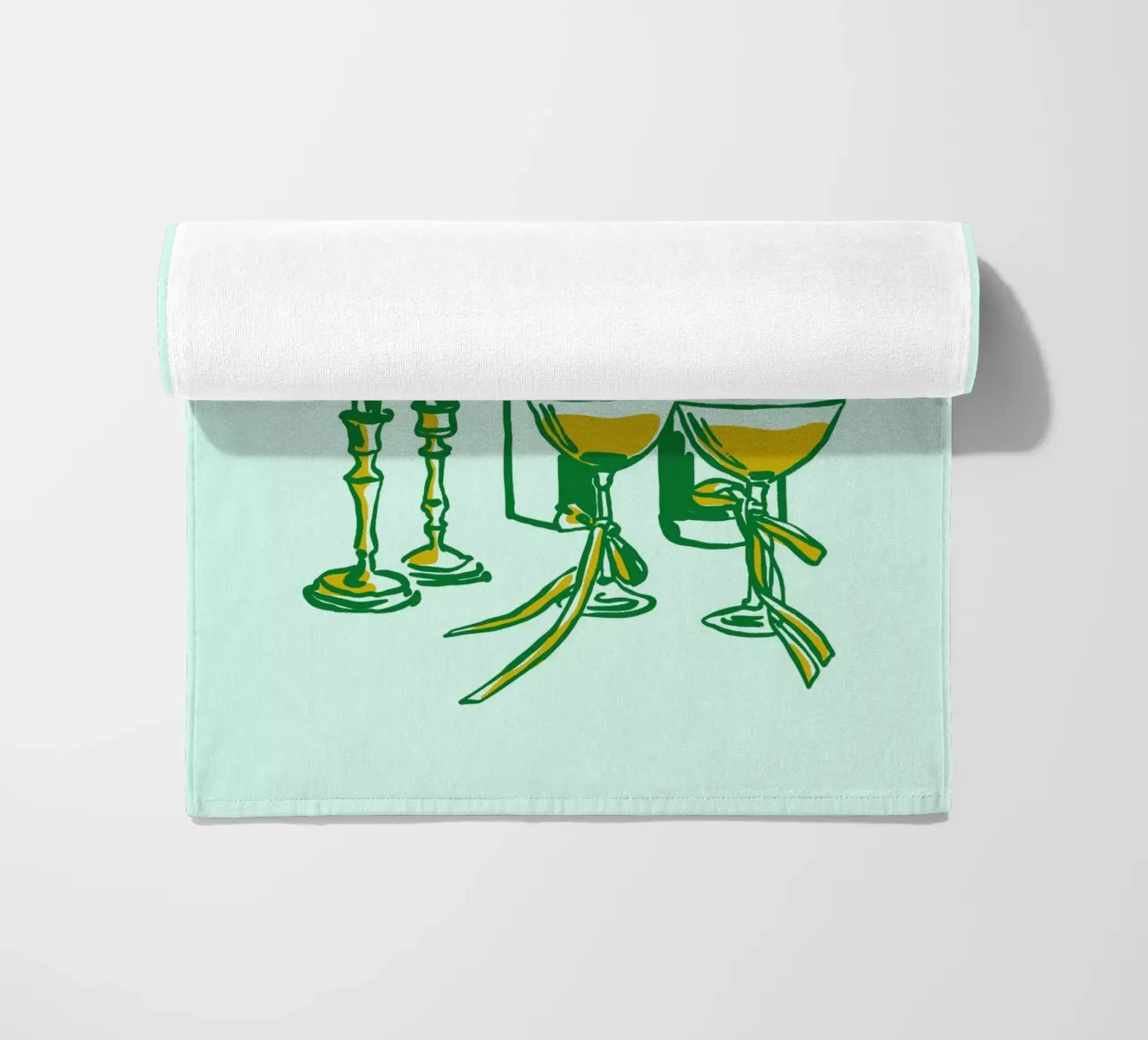 Boho Food 19 Candles telo mare da Boho Print Collection