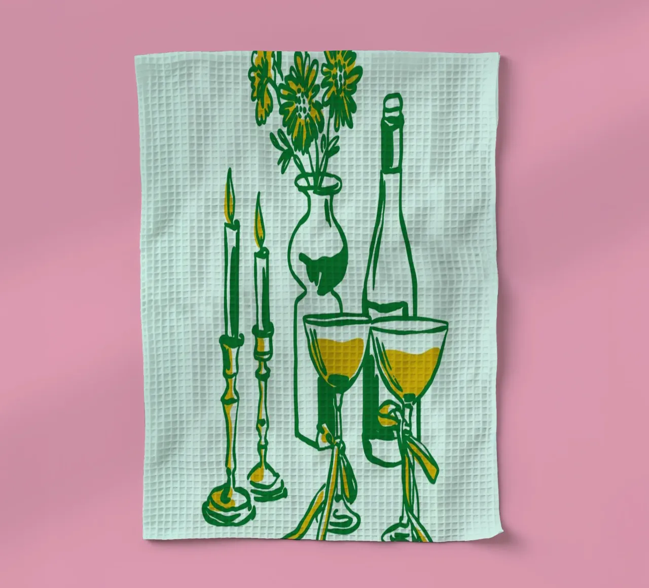 Boho Food 19 Candles canovaccio da cucina da Boho Print Collection