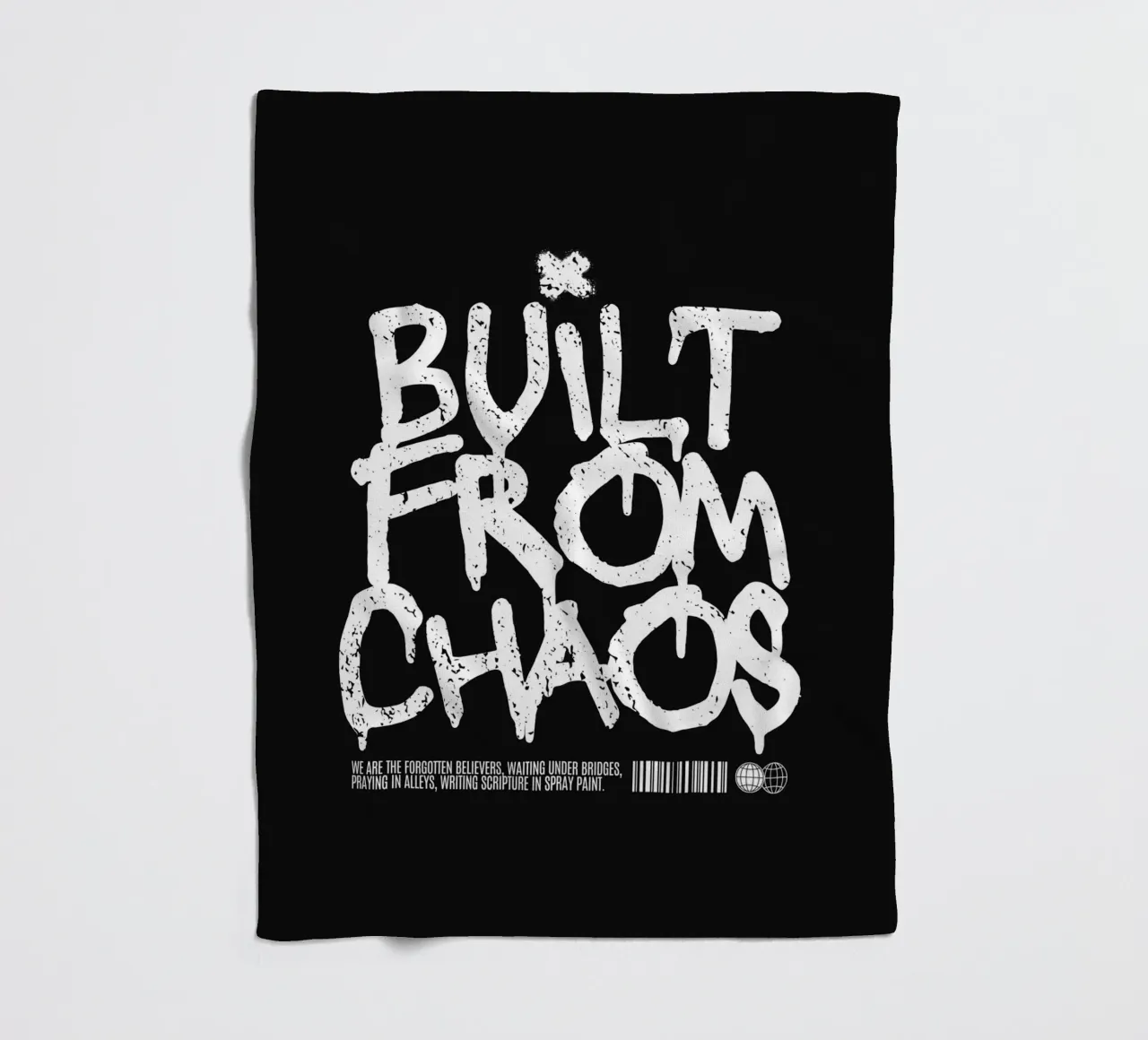 BUILT FROM CHAOS coperta in pile da BAWA