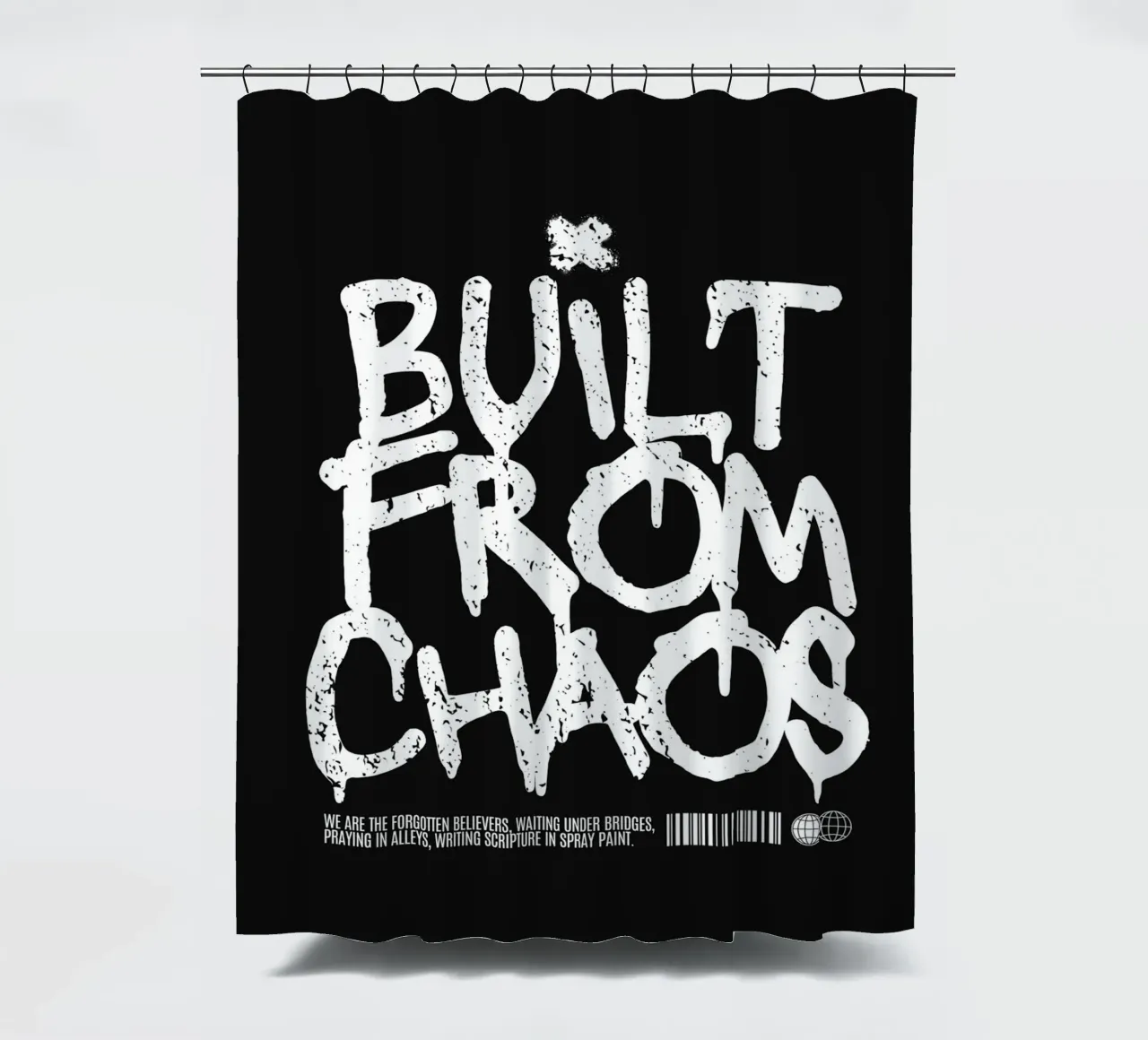BUILT FROM CHAOS tenda da doccia da BAWA