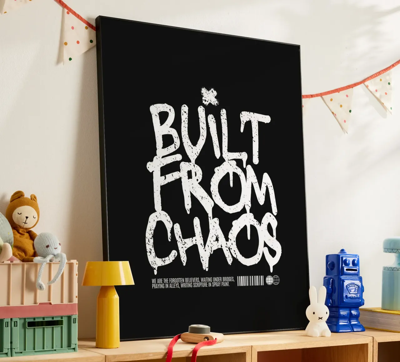BUILT FROM CHAOS alluminio dibond da BAWA