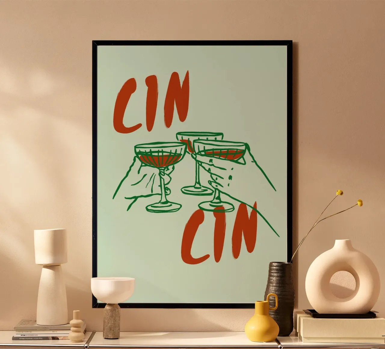 Boho Food 19 Cin Cin carta hahnemühle da Boho Print Collection