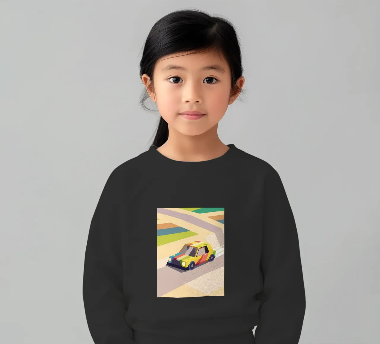 Auto colorata felpa bambino da POLYGON SPECIAL