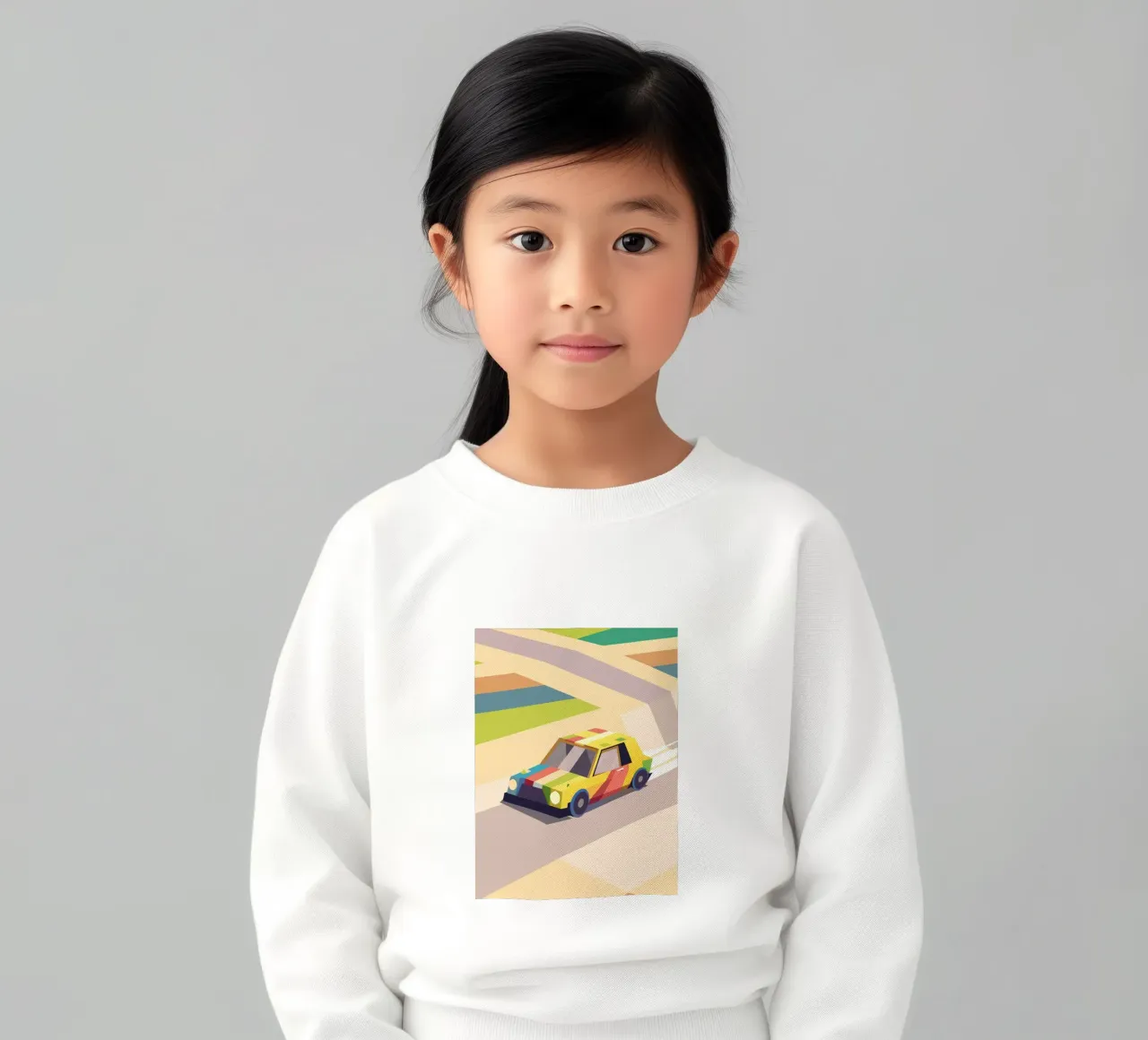 Auto colorata felpa bambino da POLYGON SPECIAL