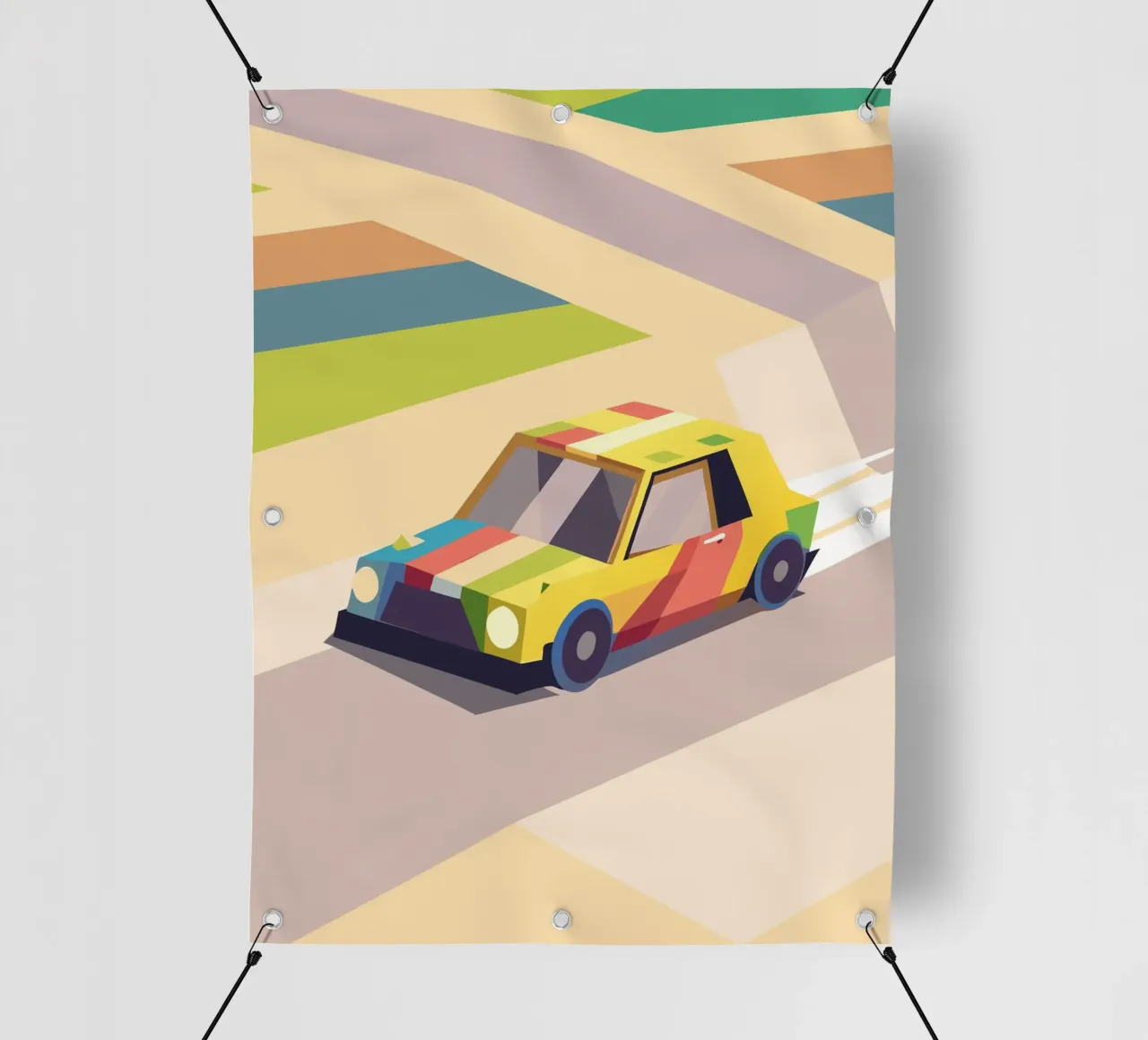 Auto colorata telo in pvc da POLYGON SPECIAL