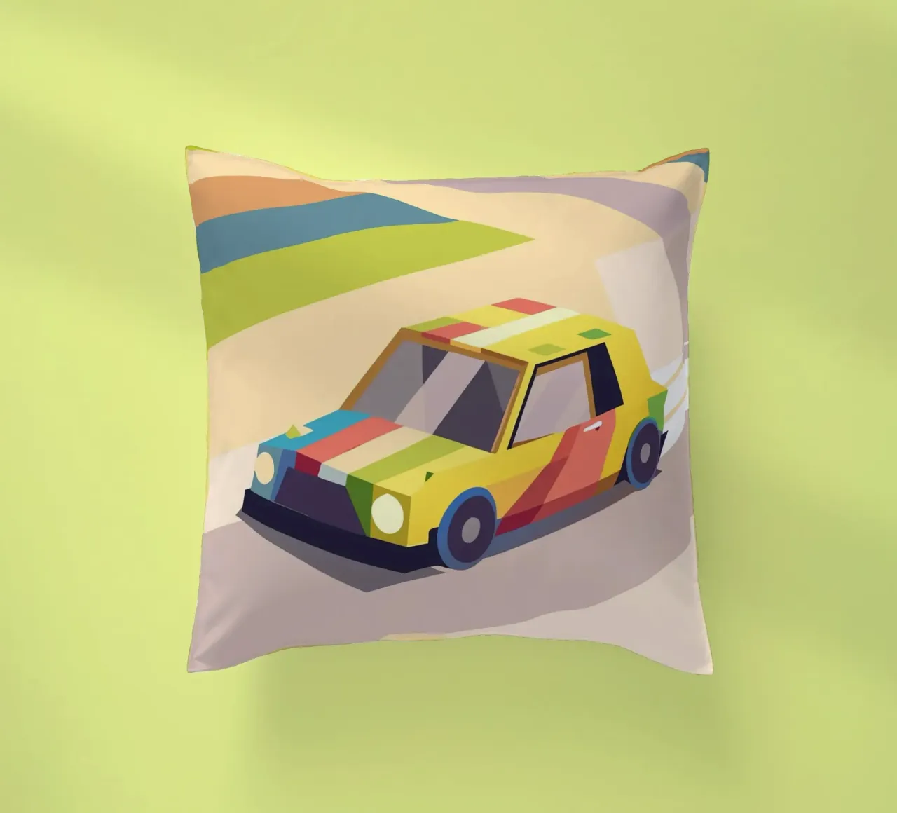 Auto colorata cuscino da POLYGON SPECIAL