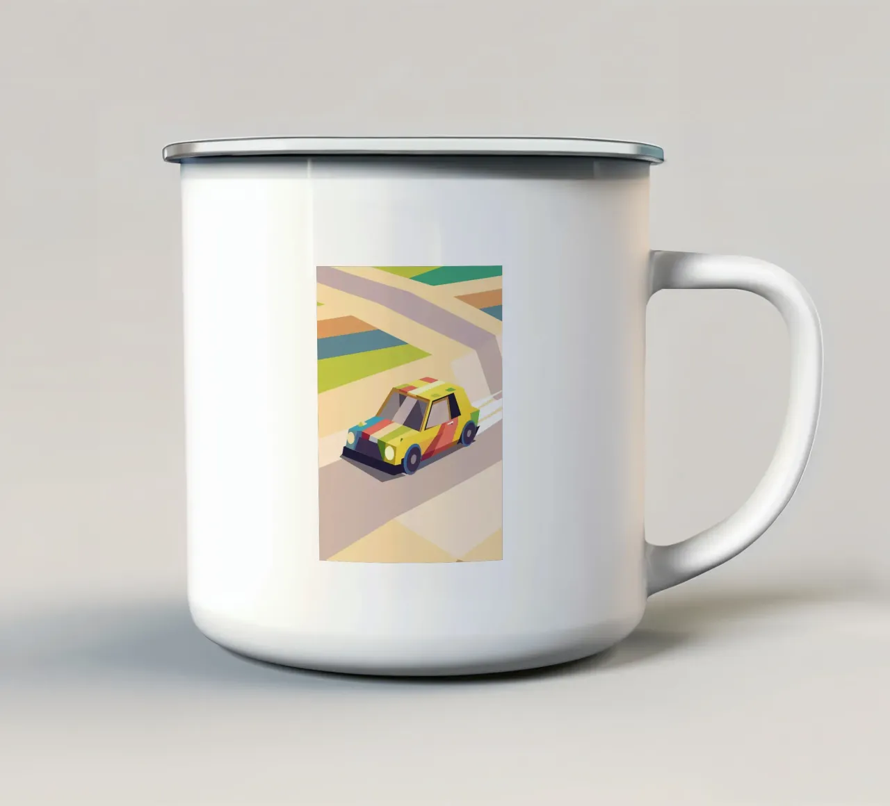 Auto colorata tazza in smalto da POLYGON SPECIAL
