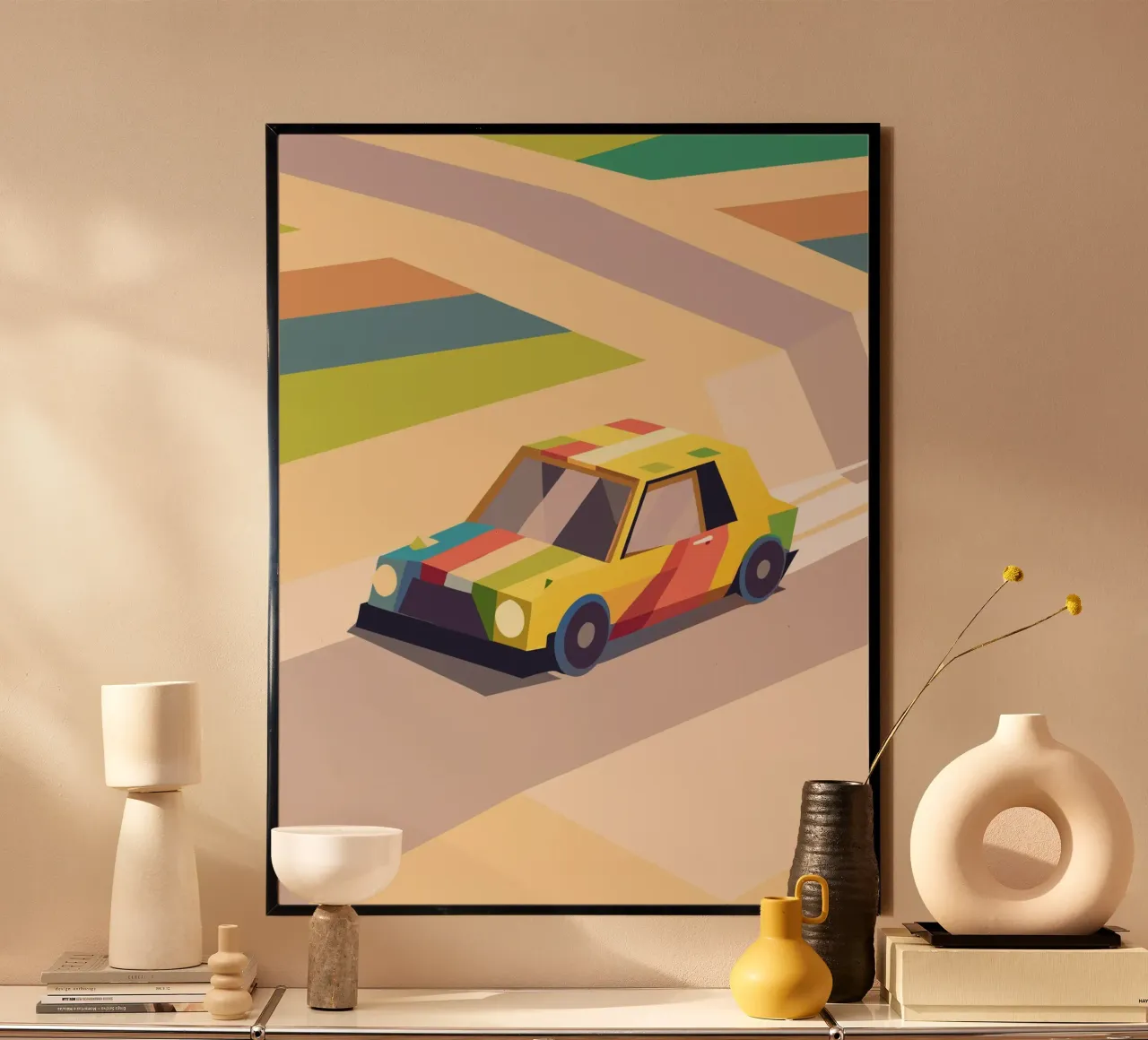 Auto colorata poster da POLYGON SPECIAL