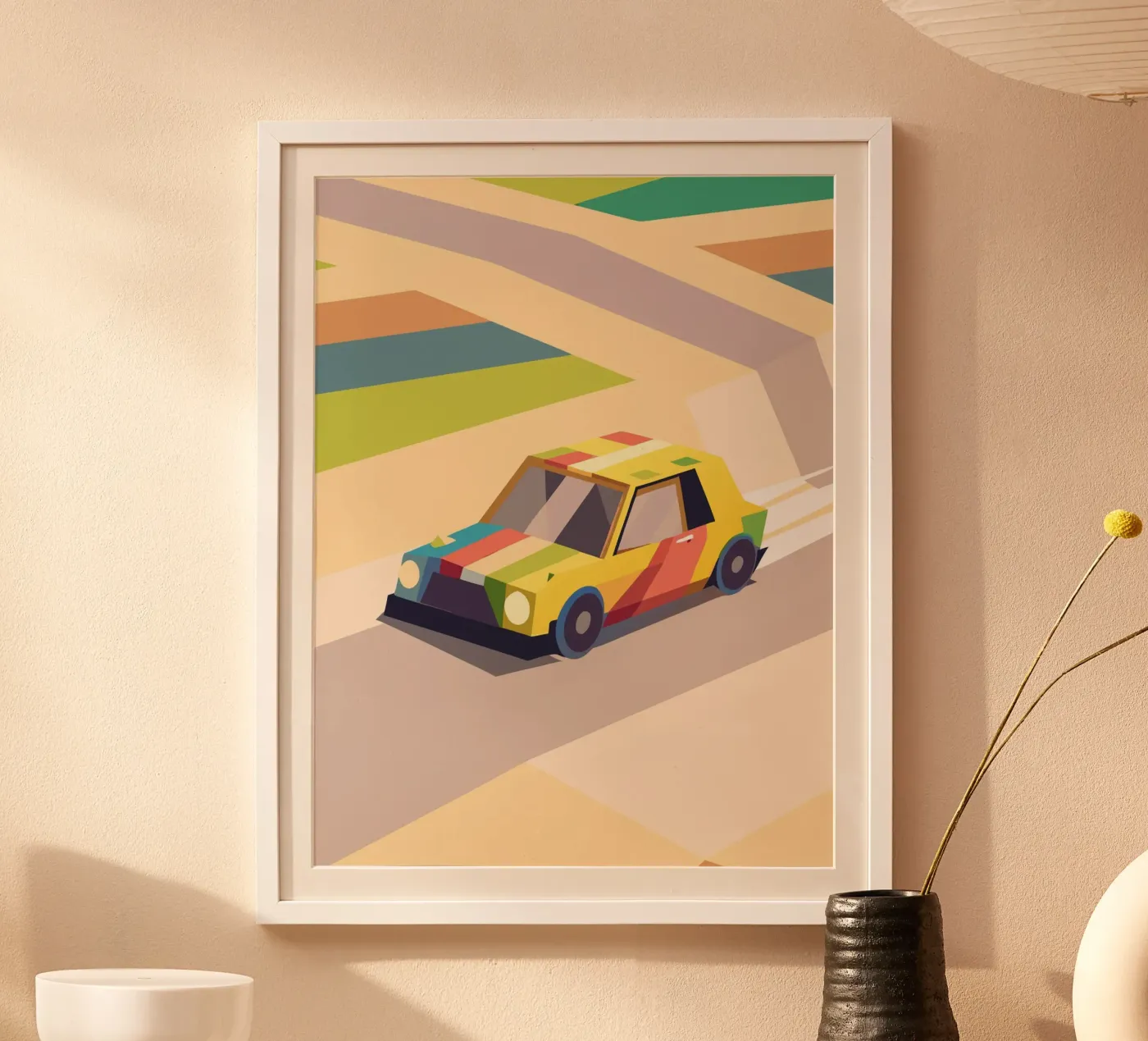 Colorful Car poster da POLYGON SPECIAL