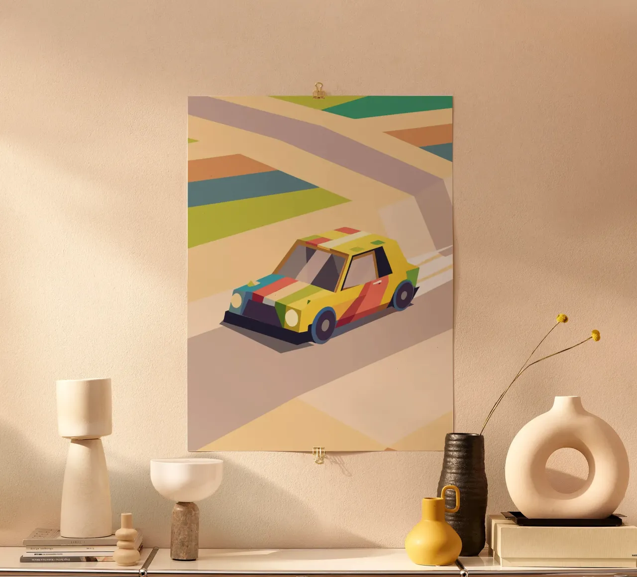 Auto colorata poster da POLYGON SPECIAL