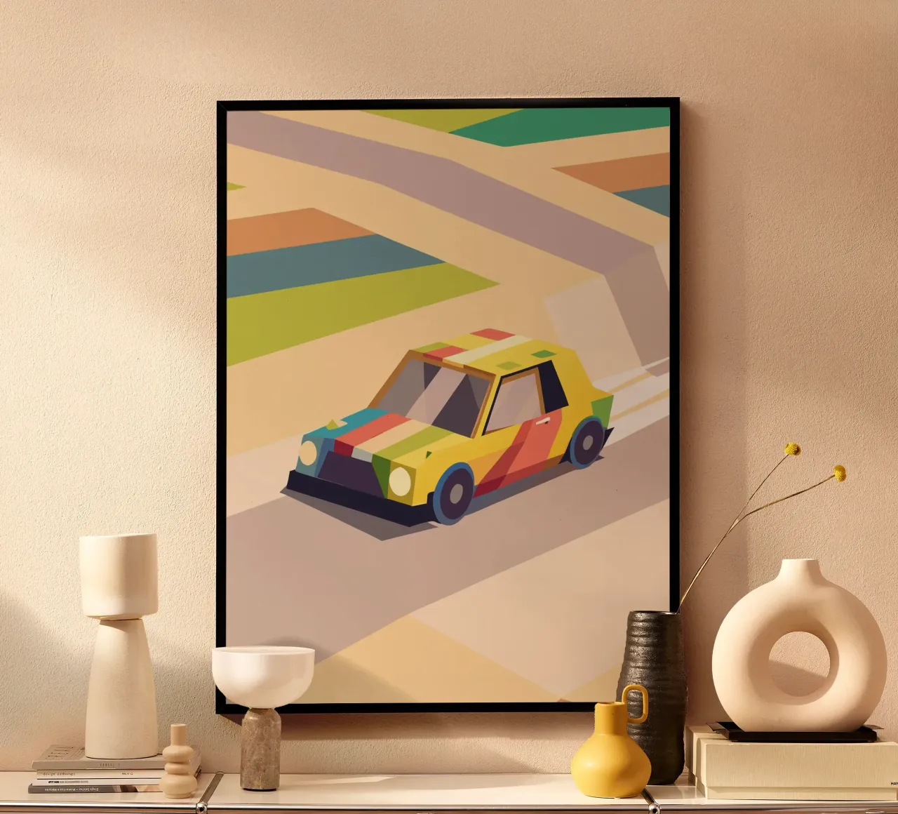Auto colorata poster da POLYGON SPECIAL