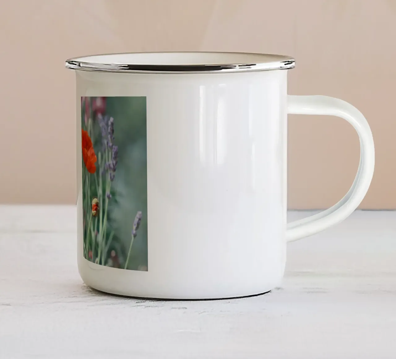 Papaveri tazza in smalto da Atteloi