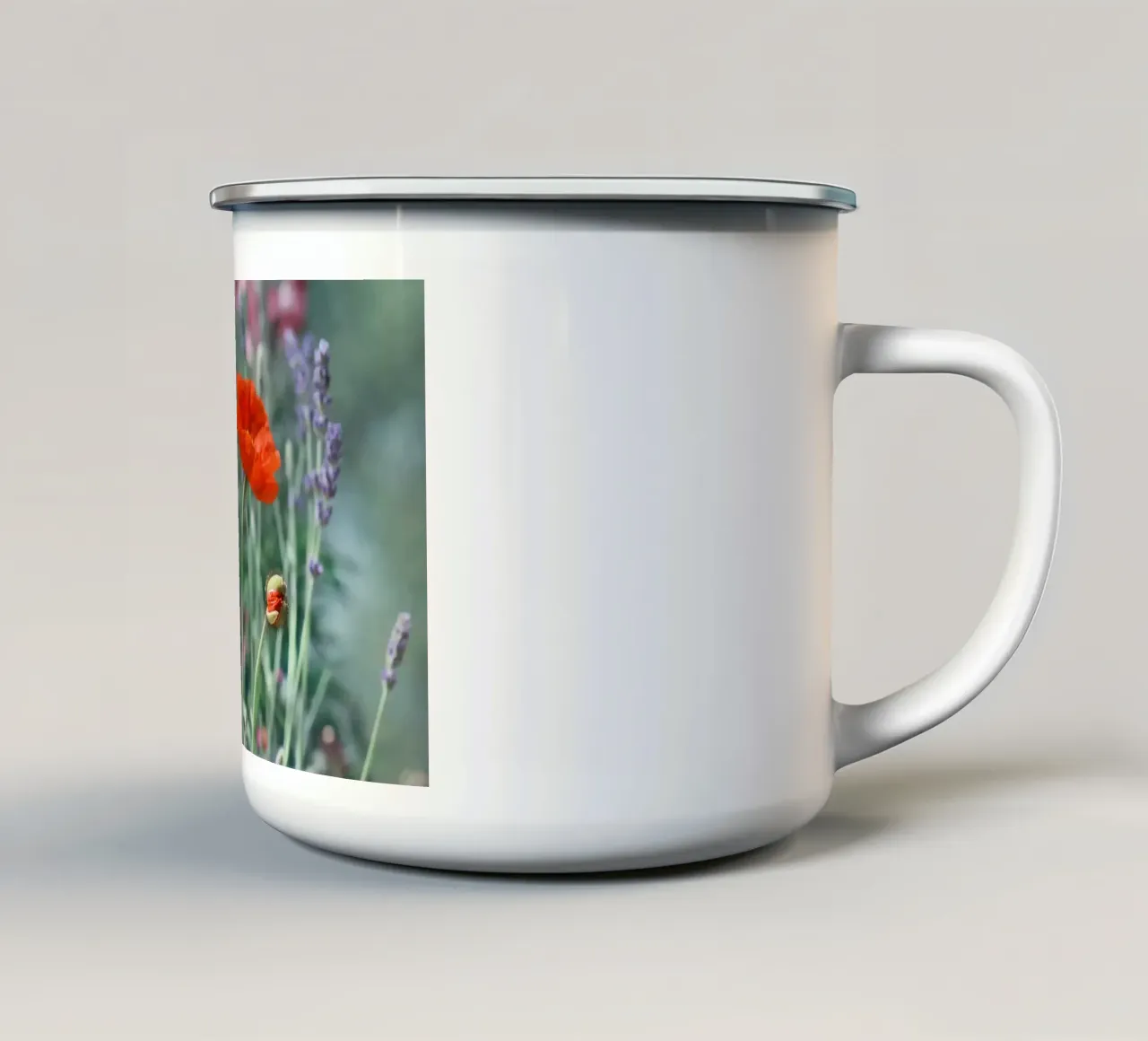 Papaveri tazza in smalto da Atteloi