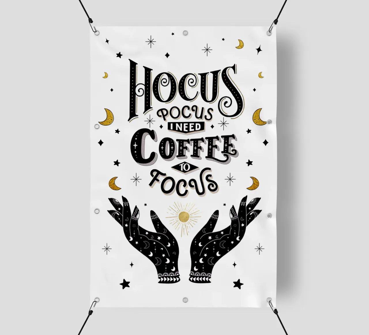 Kaffee-Liebhaber: Hocus Pocus. I Need Coffee to Focus. pvc cover by CalliLetters