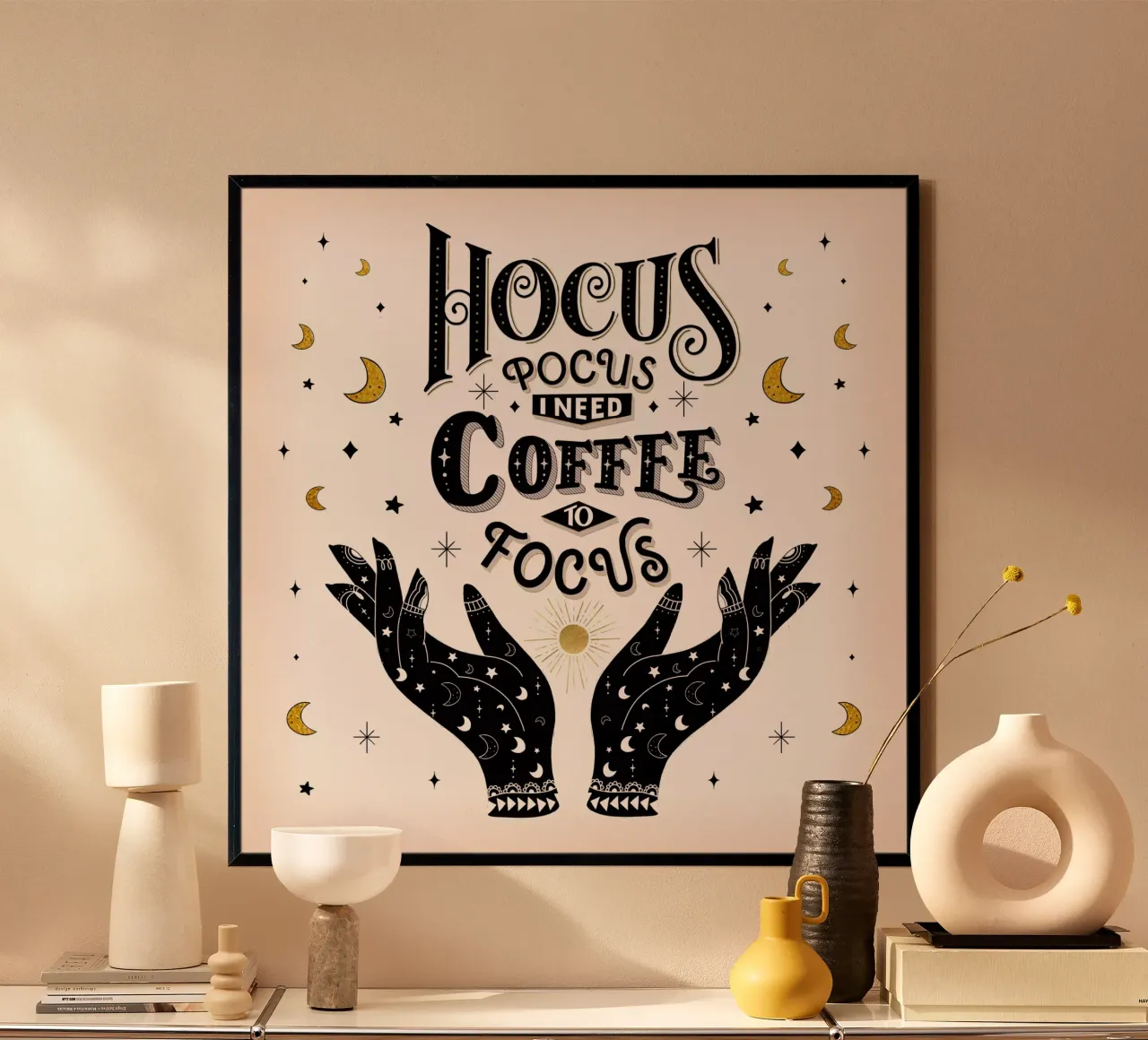 Kaffee-Liebhaber: Hocus Pocus. I Need Coffee to Focus. hahnemühle by CalliLetters