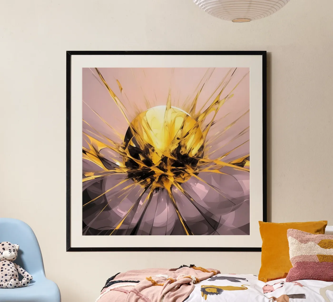 sphère d'or_explosion poster de Farbträume