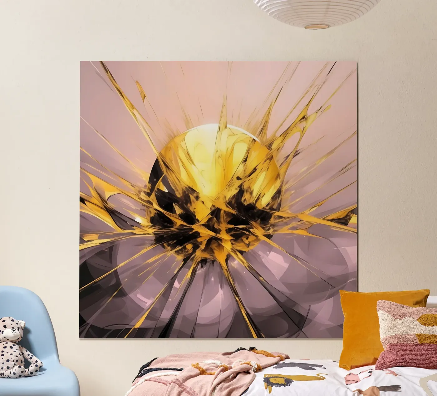 sphère d'or_explosion poster de Farbträume