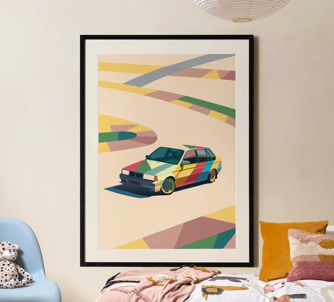 Auto Hatchback su strada poster da POLYGON SPECIAL
