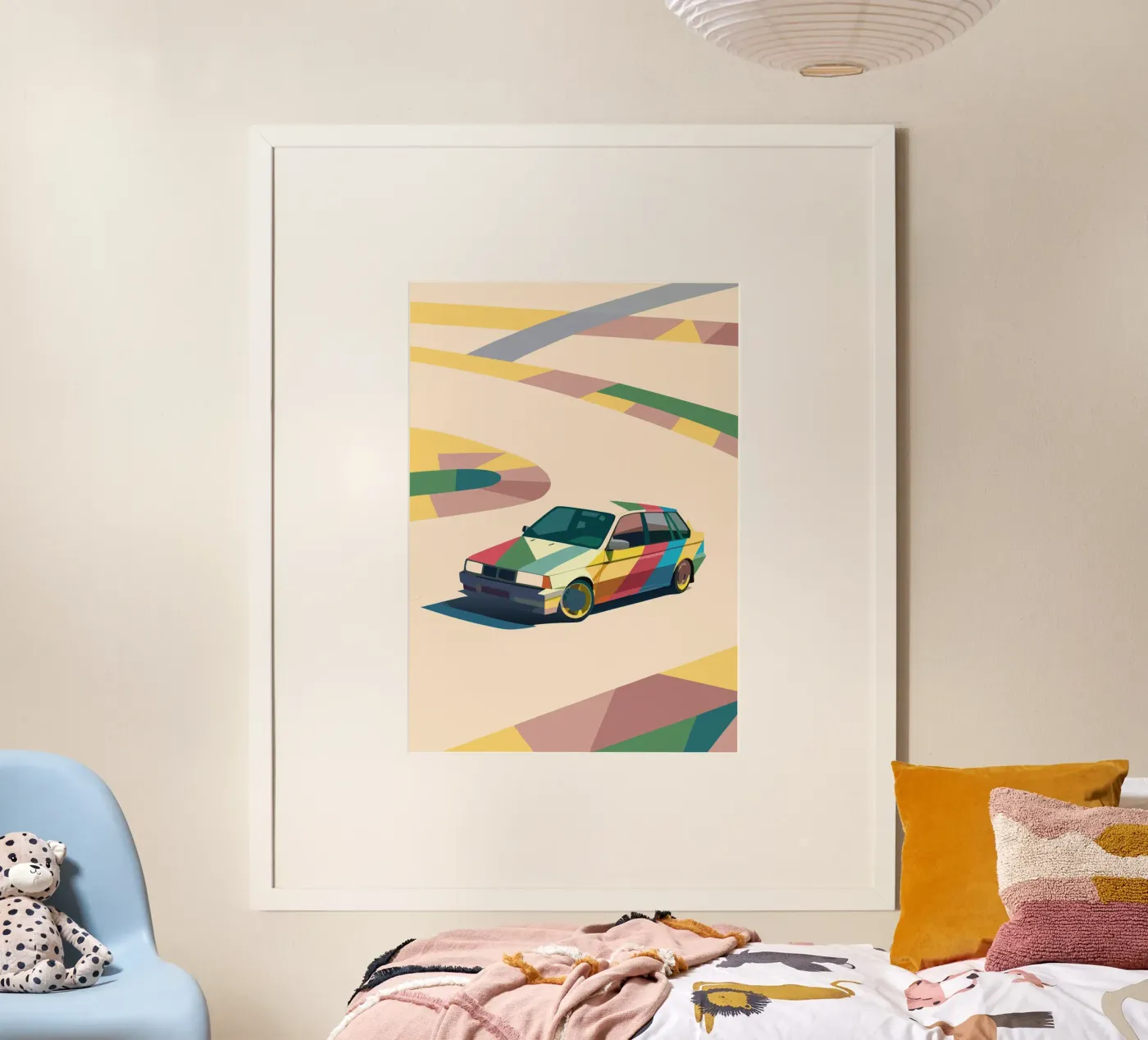 Auto Hatchback su strada poster da POLYGON SPECIAL