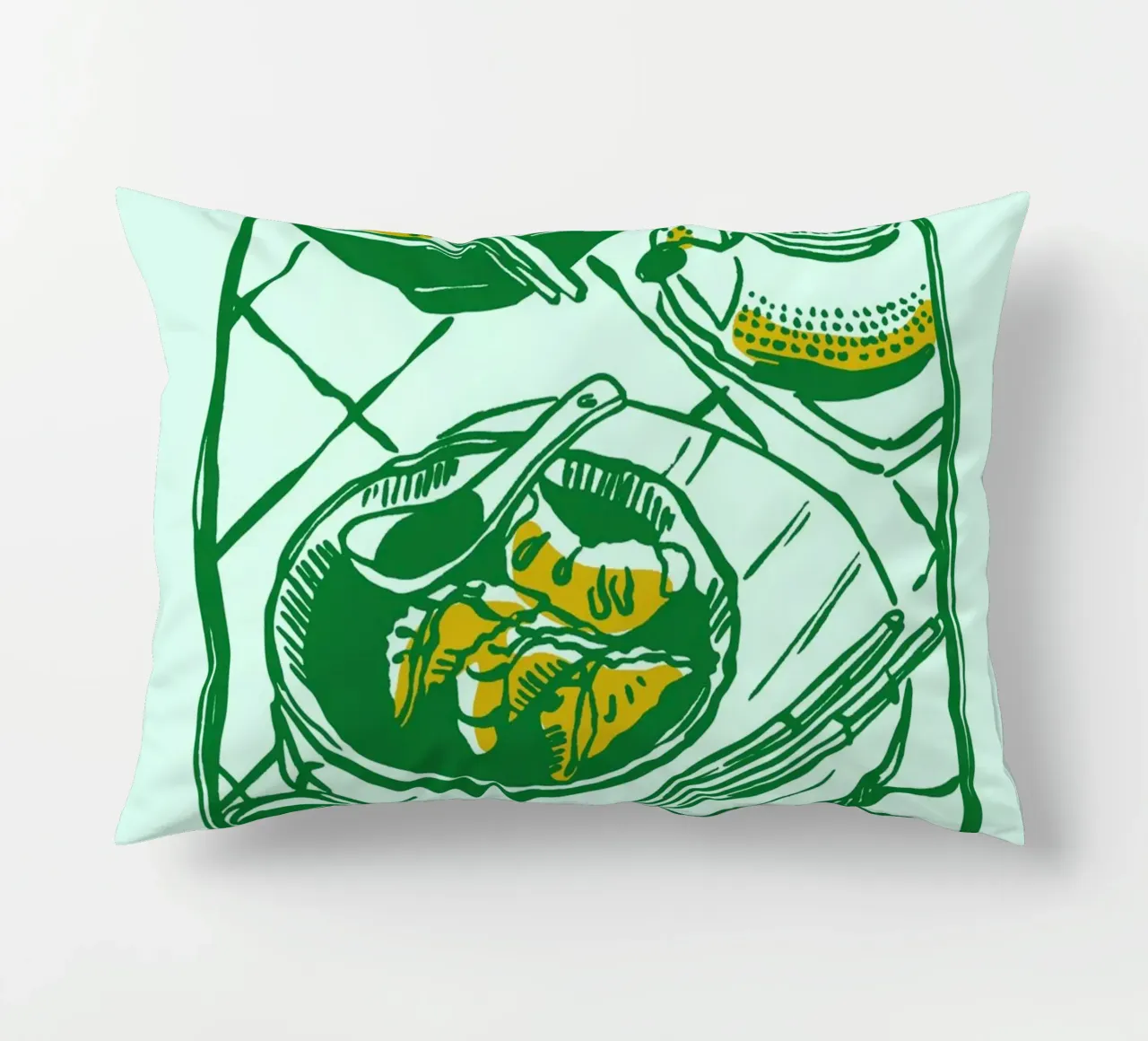 Boho Food 19 Ramen cuscino da Boho Print Collection