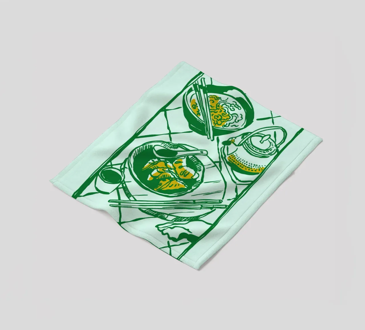 Boho Food 19 Ramen Fleecedecke von Boho Print Collection