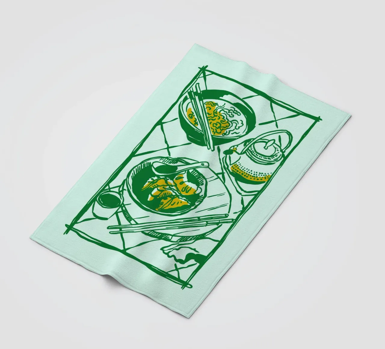 Boho Food 19 Ramen Fleecedecke von Boho Print Collection