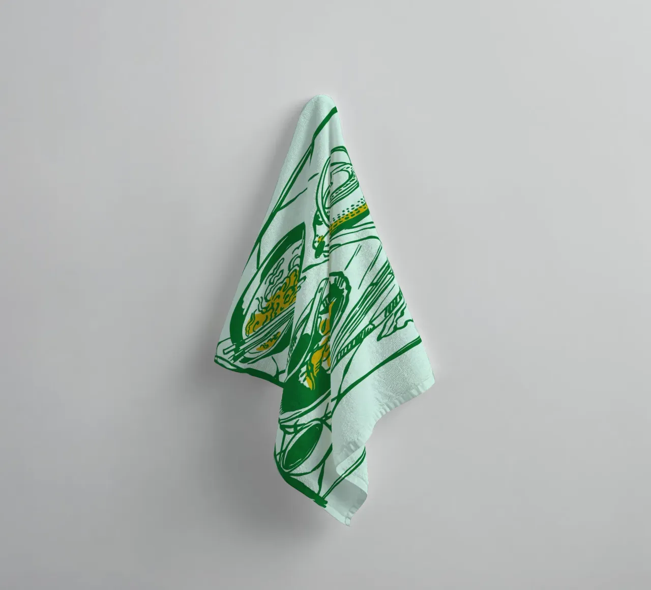 Boho Food 19 Ramen asciugamano da bagno da Boho Print Collection
