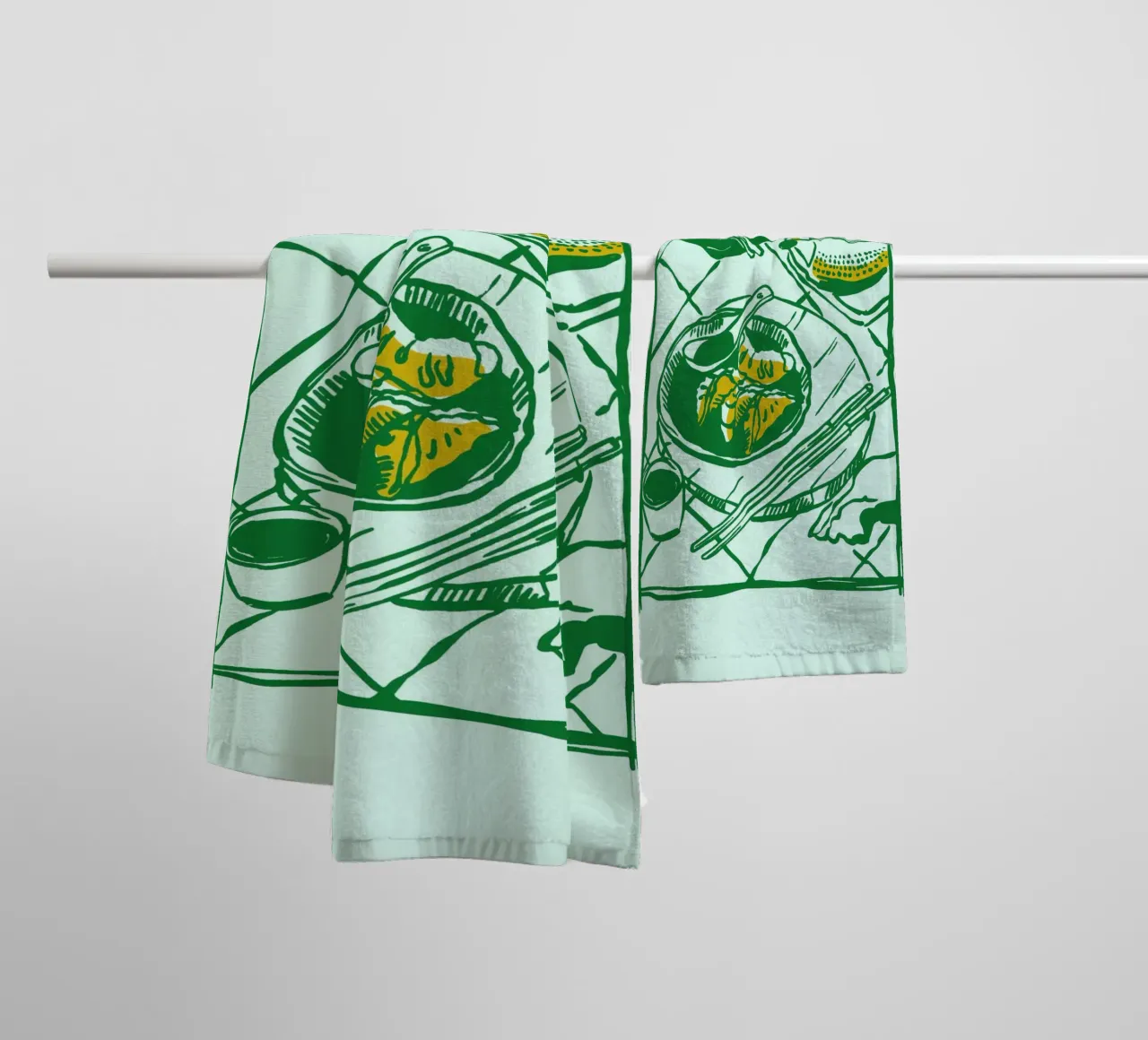 Boho Food 19 Ramen asciugamano da bagno da Boho Print Collection