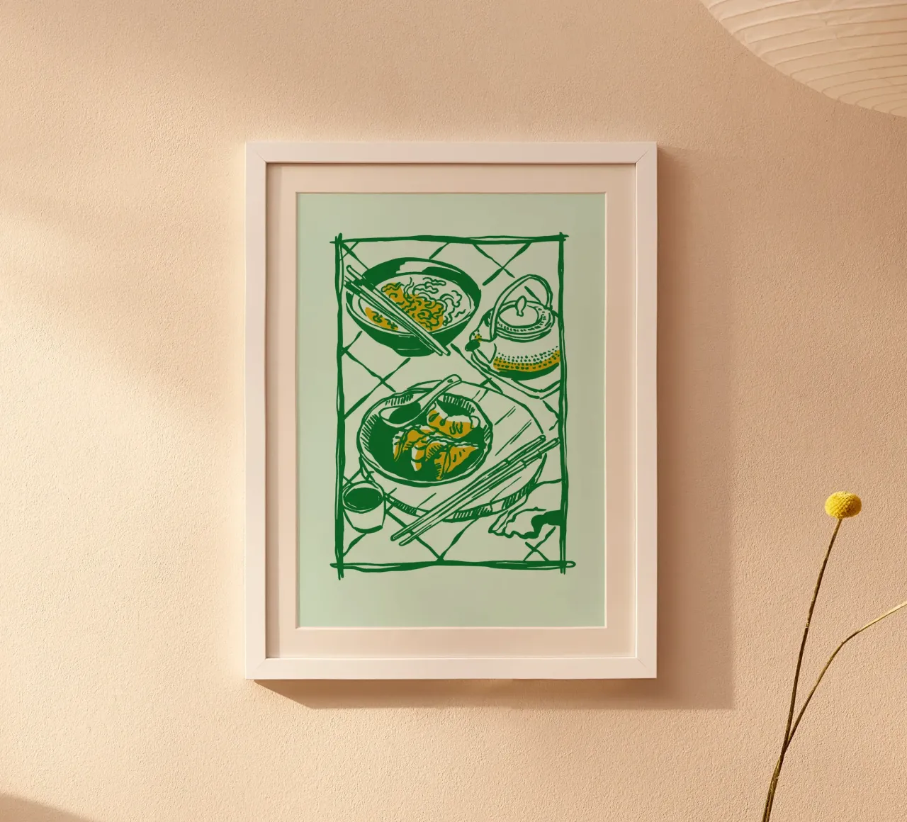 Boho Food 19 Ramen hahnemühle by Boho Print Collection