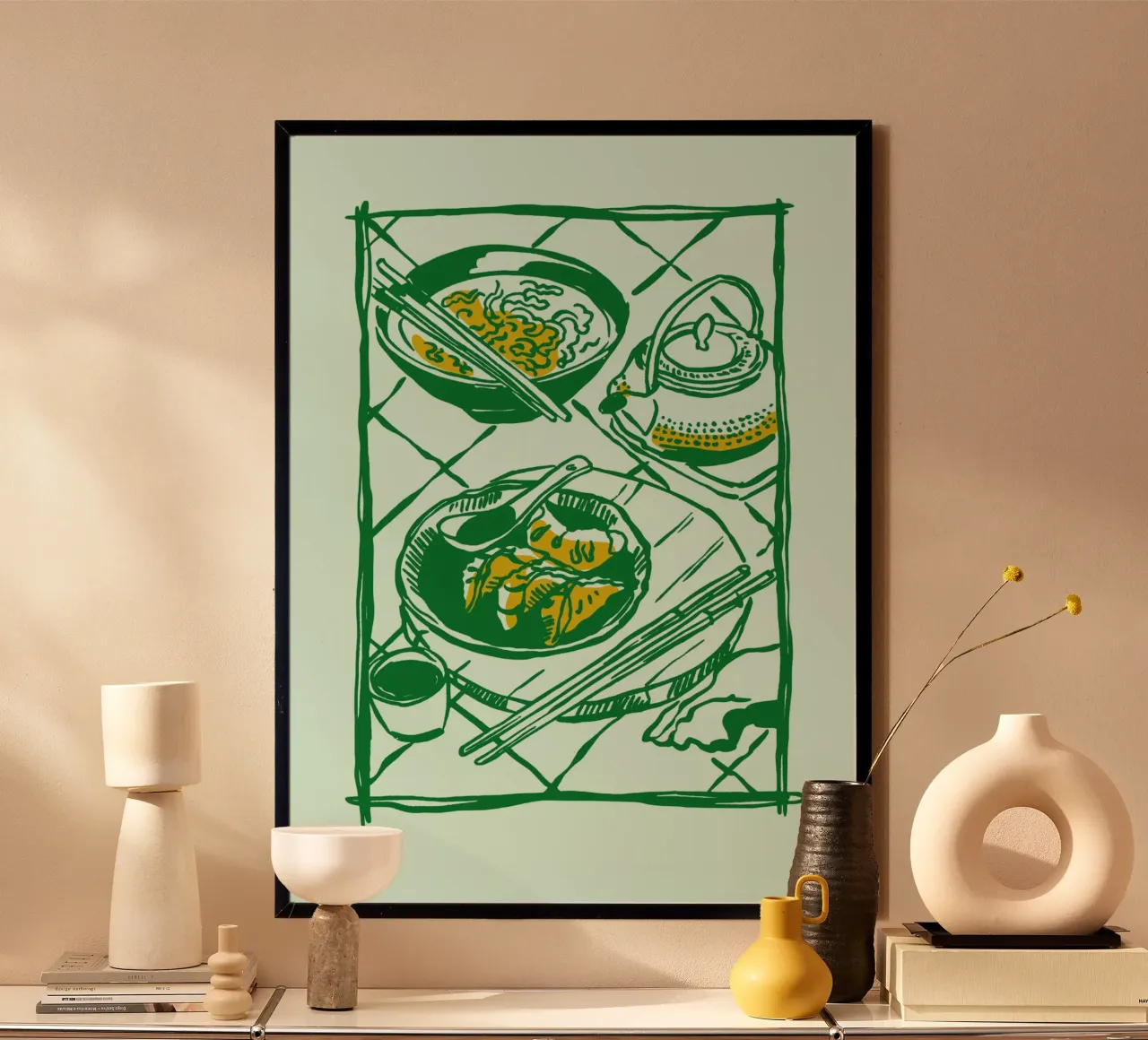 Boho Food 19 Ramen hahnemühle by Boho Print Collection