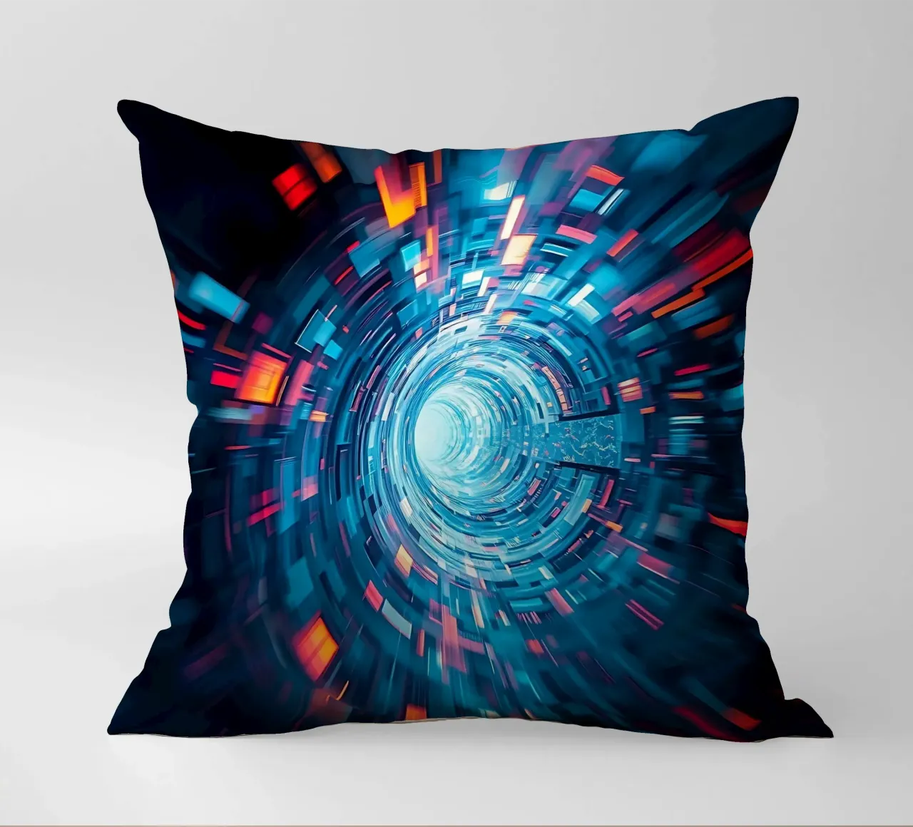 Tunnel dei dati, visione a tunnel_1 cuscino da Farbträume