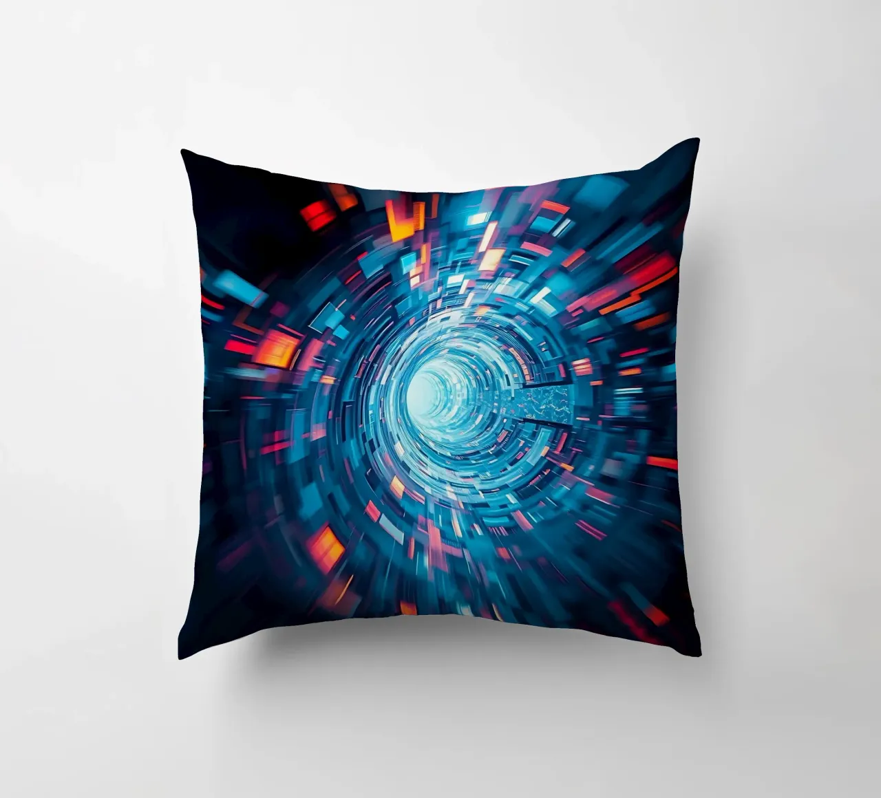 Tunnel dei dati, visione a tunnel_1 cuscino da Farbträume