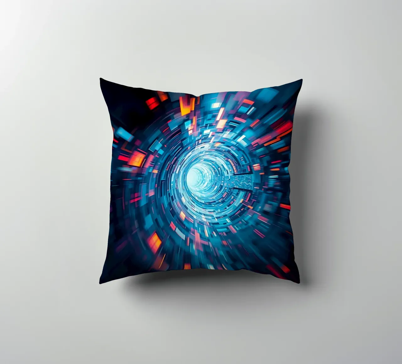 Tunnel dei dati, visione a tunnel_1 cuscino da Farbträume