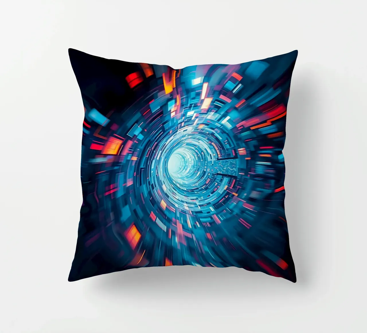 Tunnel dei dati, visione a tunnel_1 cuscino da Farbträume