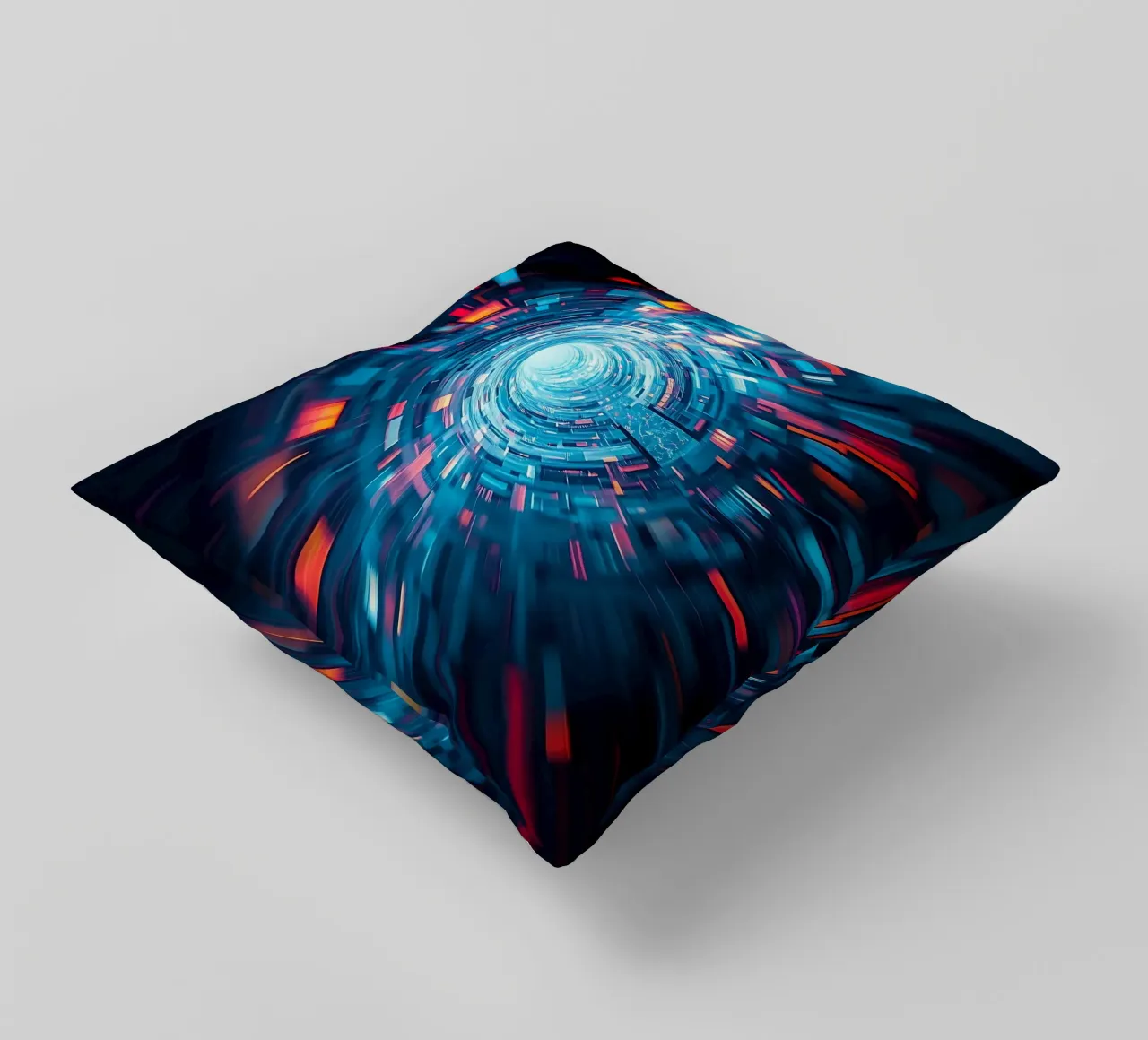 Tunnel dei dati, visione a tunnel_1 cuscino da Farbträume