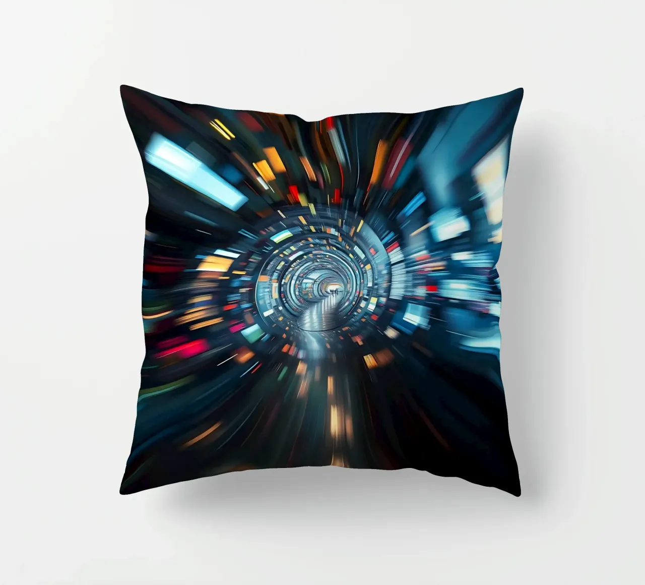 Tunnel dei dati, visione a tunnel_2 cuscino da Farbträume