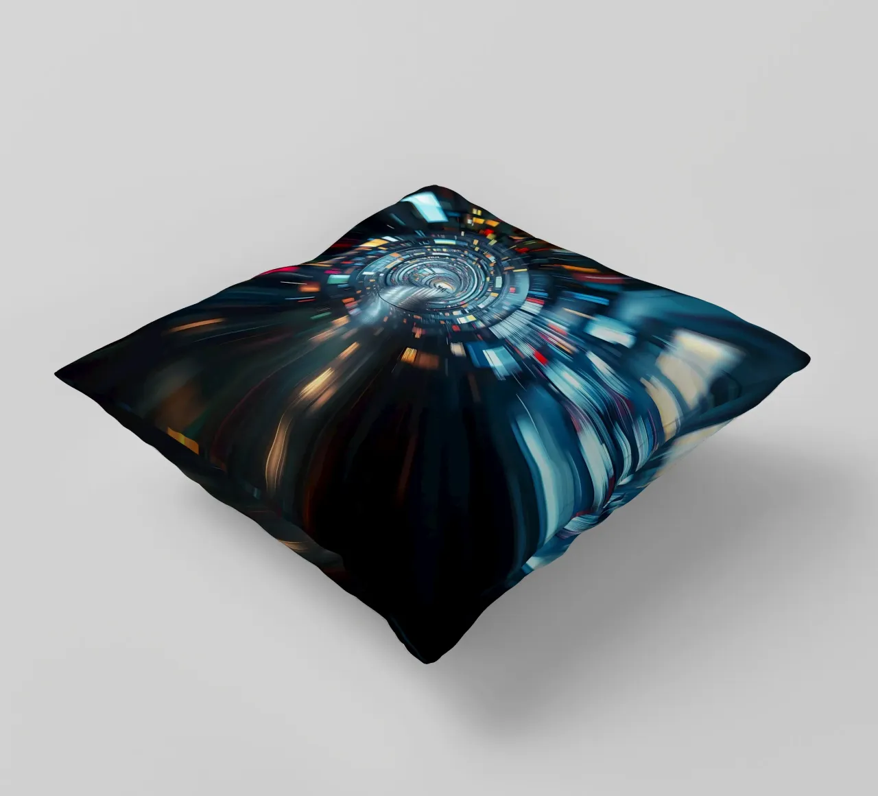 Tunnel dei dati, visione a tunnel_2 cuscino da Farbträume