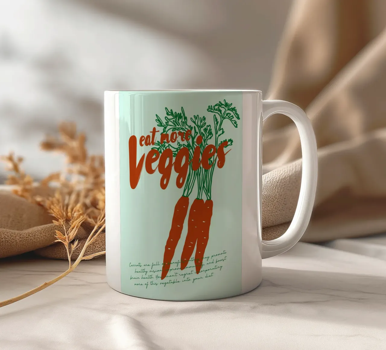 Boho Food 19 Veggies tazza in ceramica da Boho Print Collection